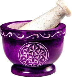 Purple Mortar and Pestle