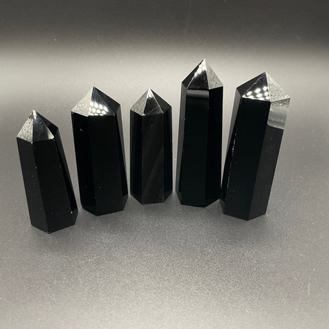 Black Obsidian Polished Crystal Points