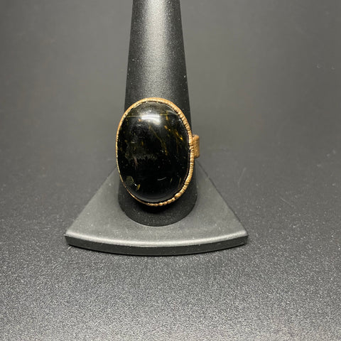 Blue Tigers Eye Ring