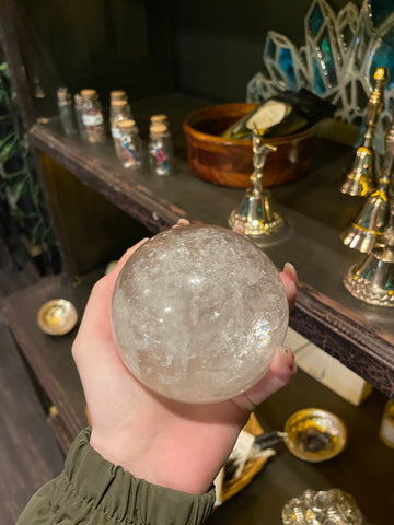 Large Quartz Crystal Sphere