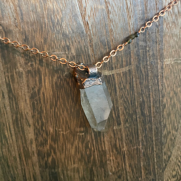 Electroformed Crystal Necklace