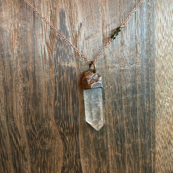 Electroformed Crystal Necklace