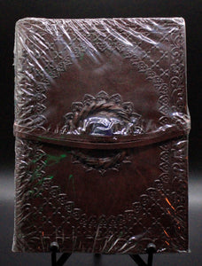 Gods Eye Chord Leather Blank Book of Shadows